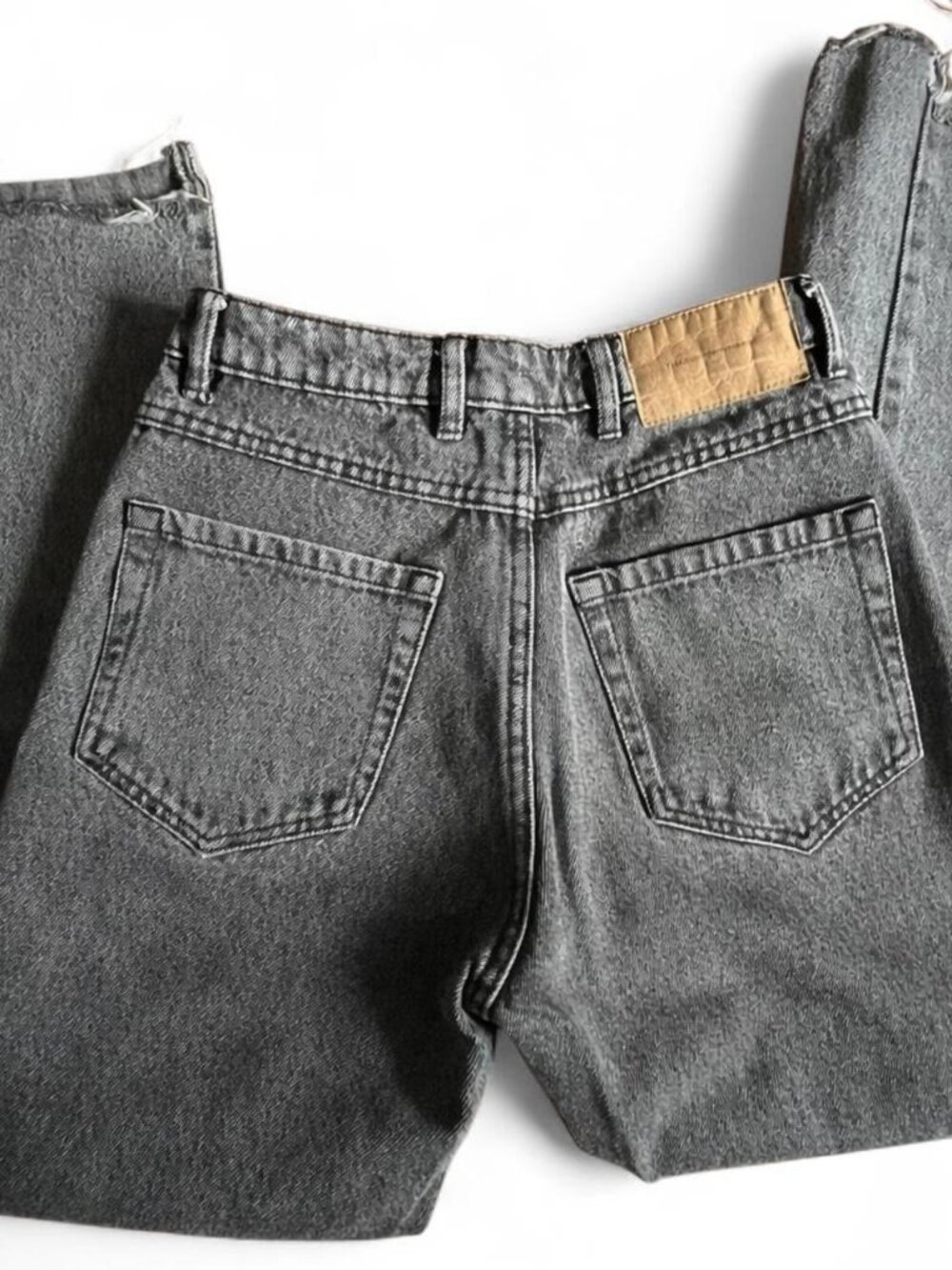 Zara Women's Grey and Black Jeans